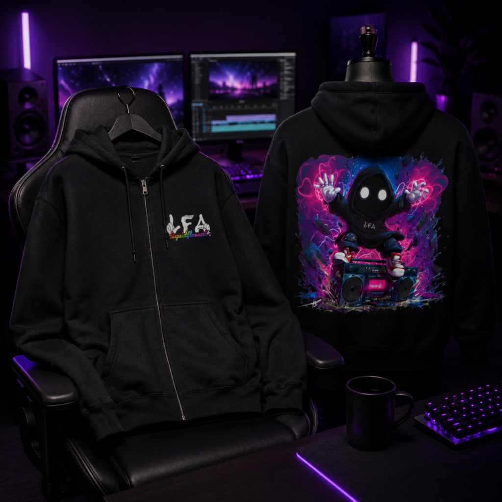 Glovey Boombox Zip Hoodie