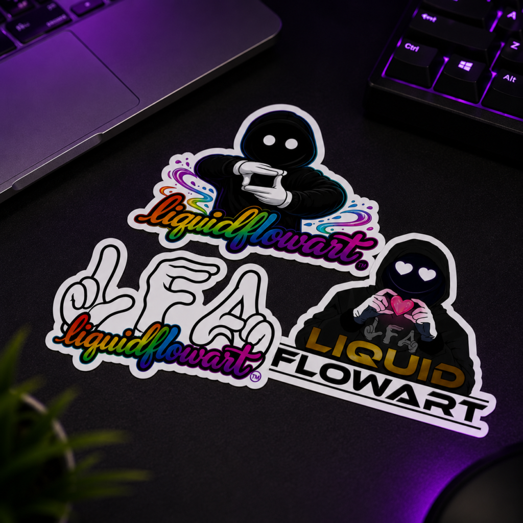 Liquid FlowArt Sticker Pack