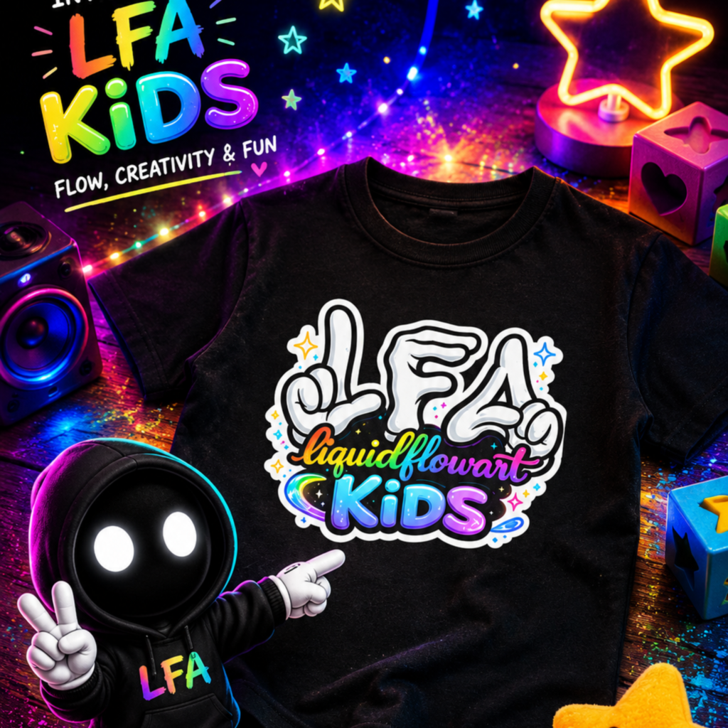 LFA Liquid-Flowers Kids Graphic Tee
